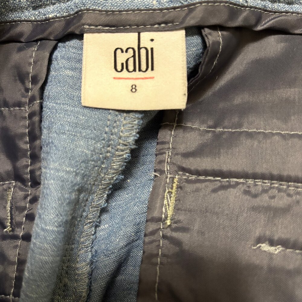 CABI Chambray blue lightweight pants. Size 8 - Picture 5 of 5